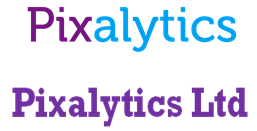 Evolution of the Pixalytics logo over the last two years
