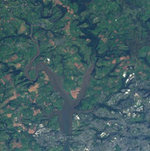 Tamar estuary captured in October 2005, data courtesy of ESA.
