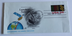 Landsat first day cover