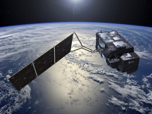 Artist's view of Sentinel-3. Image courtesy of ESA–Pierre Carril.