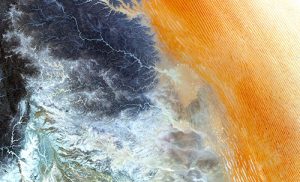 Image of Yemen acquired by Sentinel-2 in August 2015. Data courtesy of ESA.