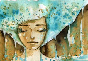 girl green carbon footprint